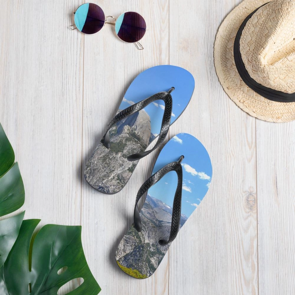 White Strappy Flip Flops Yosemite Flip-Flops