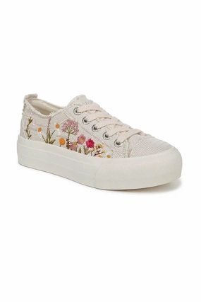 Sneakers Size 11 Wide Blowfish Malibu Sadie-Sun Floral Sneakers for Women in Cream | J2107F2-101