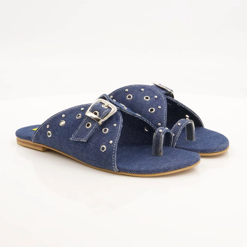 Blue Kohlapuri for Women Water Shoes