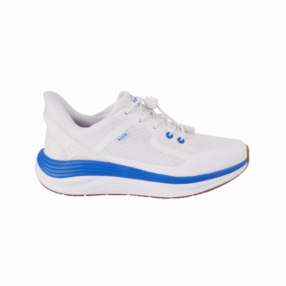 Best Slip On Casual Shoes Kizik Men's London Hands-Free Sneaker  Bright White / Supersonic