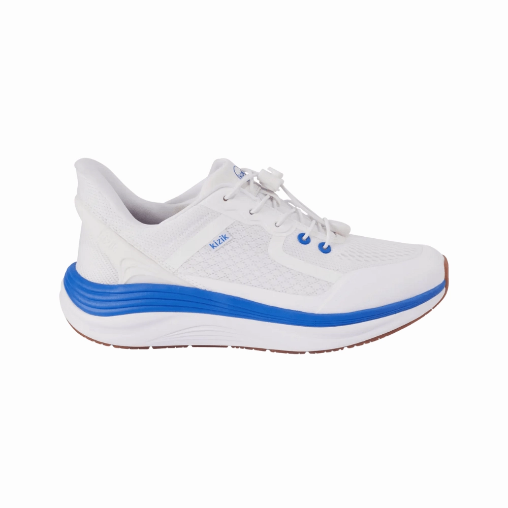 Kizik Men's London Hands-Free Sneaker  Bright White / Supersonic Brogue Casual Shoes