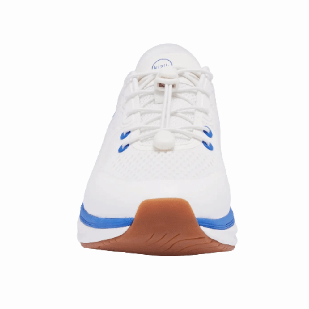 Kizik Men's London Hands-Free Sneaker  Bright White / Supersonic 1950's Casual Shoes