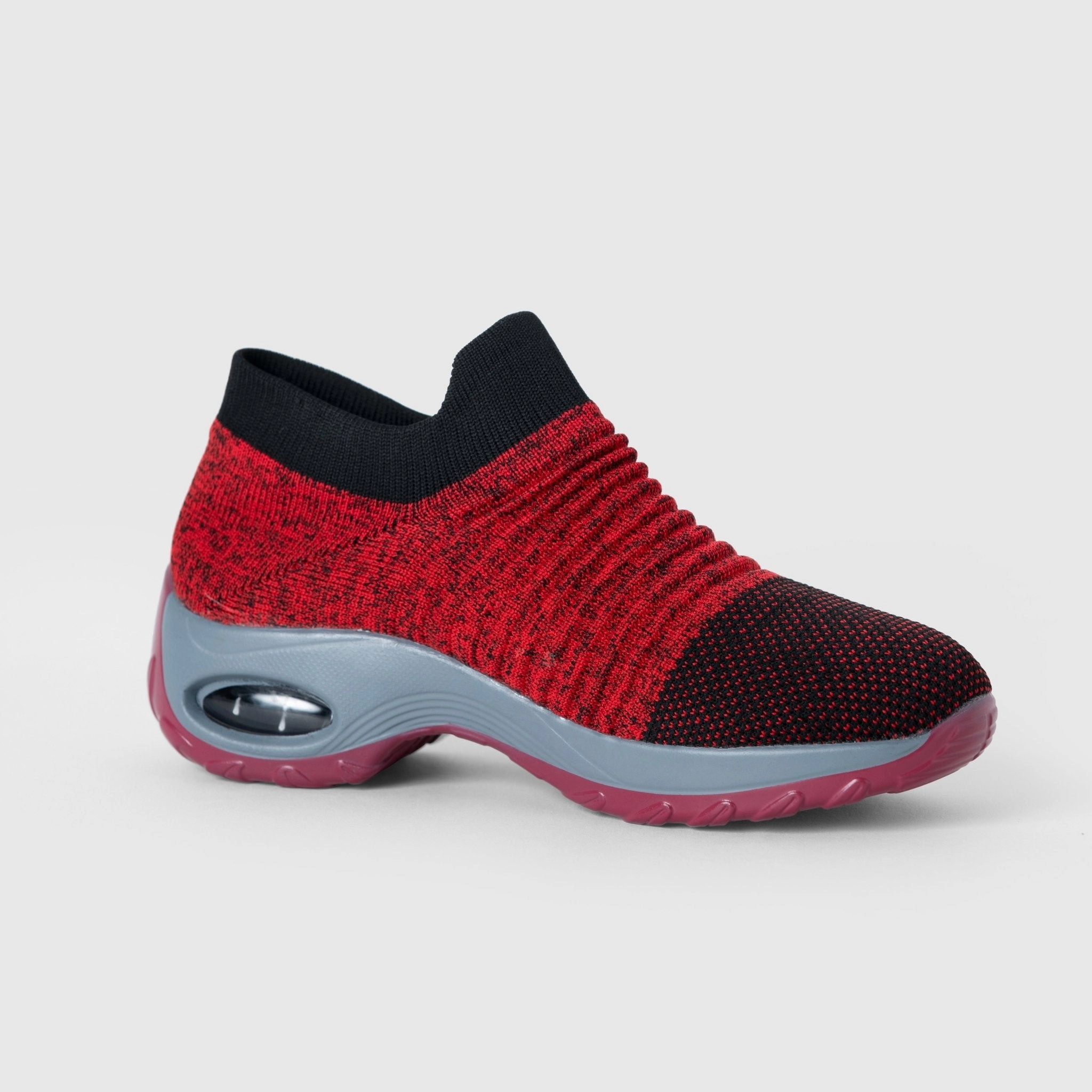 Breathable No-Tie Stretch Shoes - Red Sneakers High Top Converse