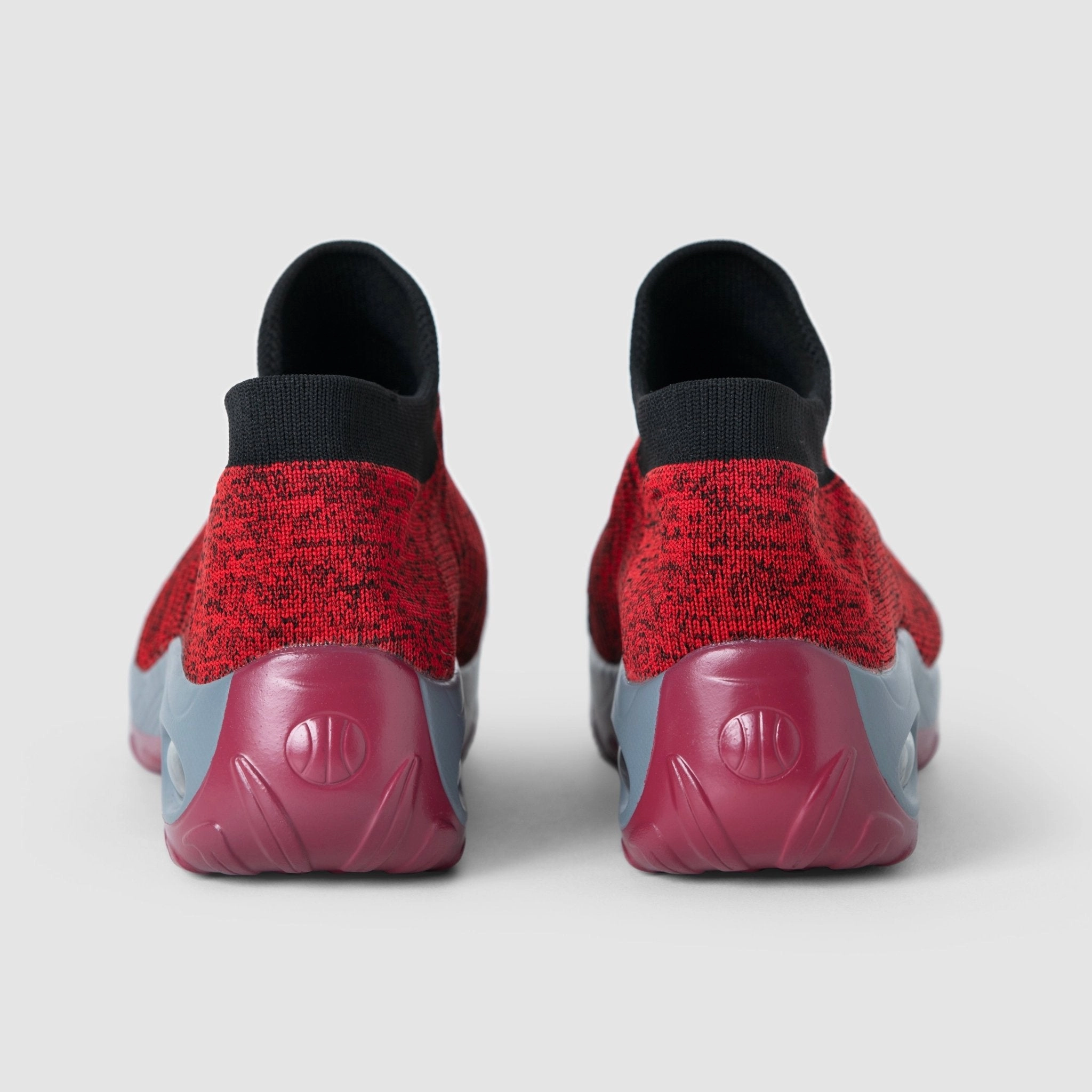 Most Cushioned Sneakers Breathable No-Tie Stretch Shoes - Red