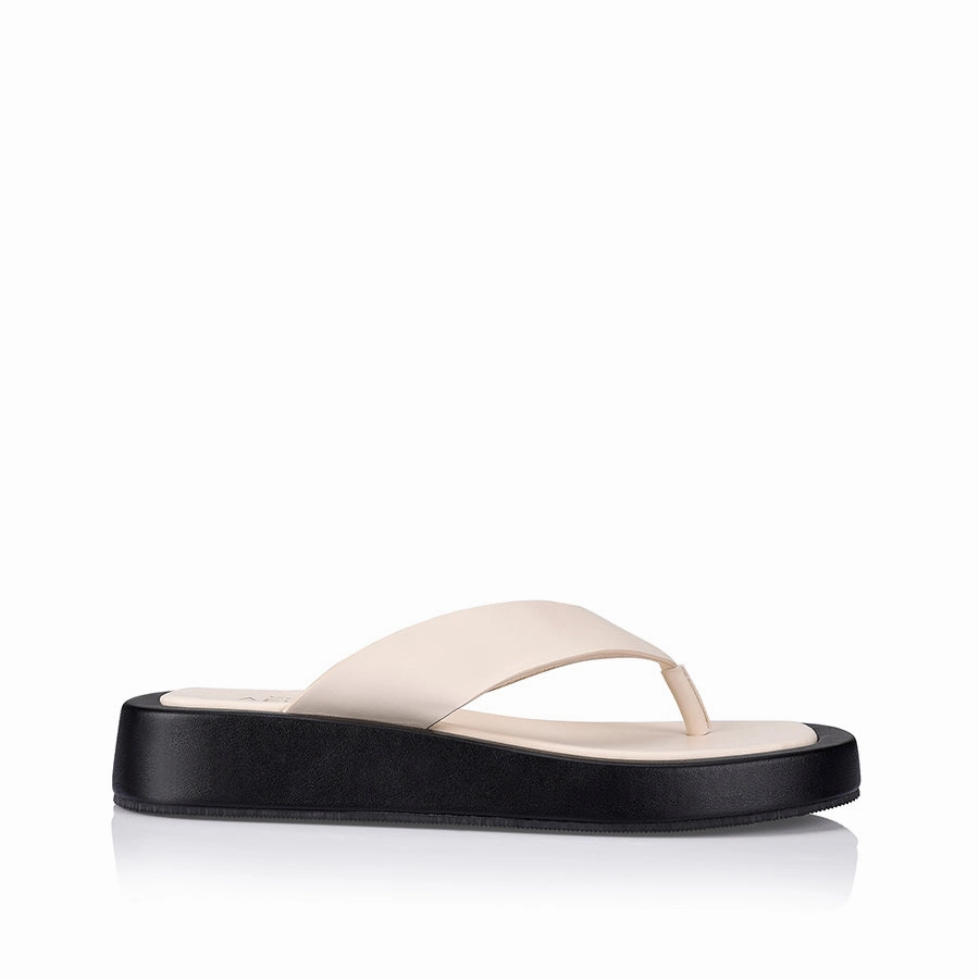 Bouncer II Flatform Thongs - Bone Smooth 2012 Aurora Flip Flops