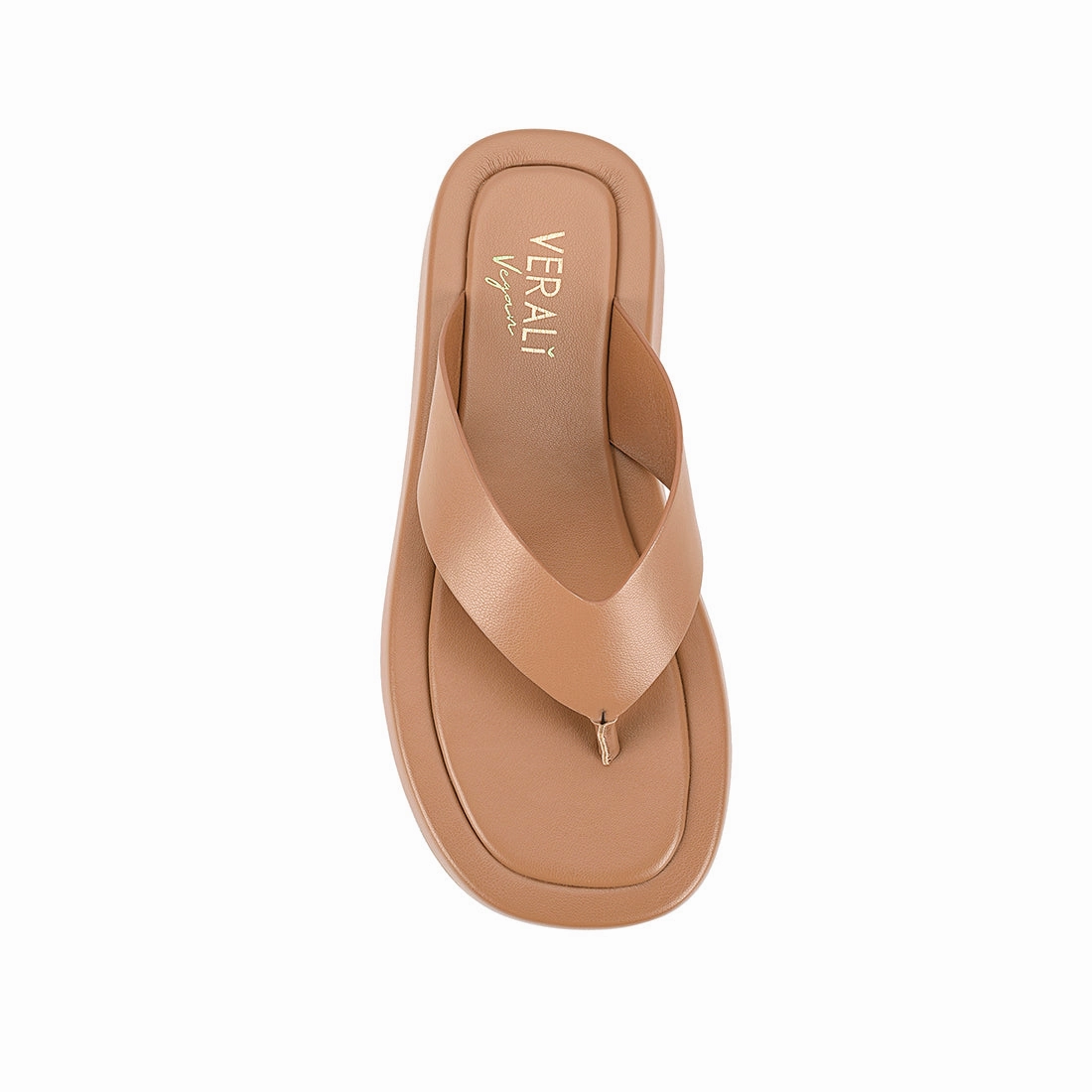 Bouncer II Flatform Thongs - Dark Camel Tan Marbella Flip Flops