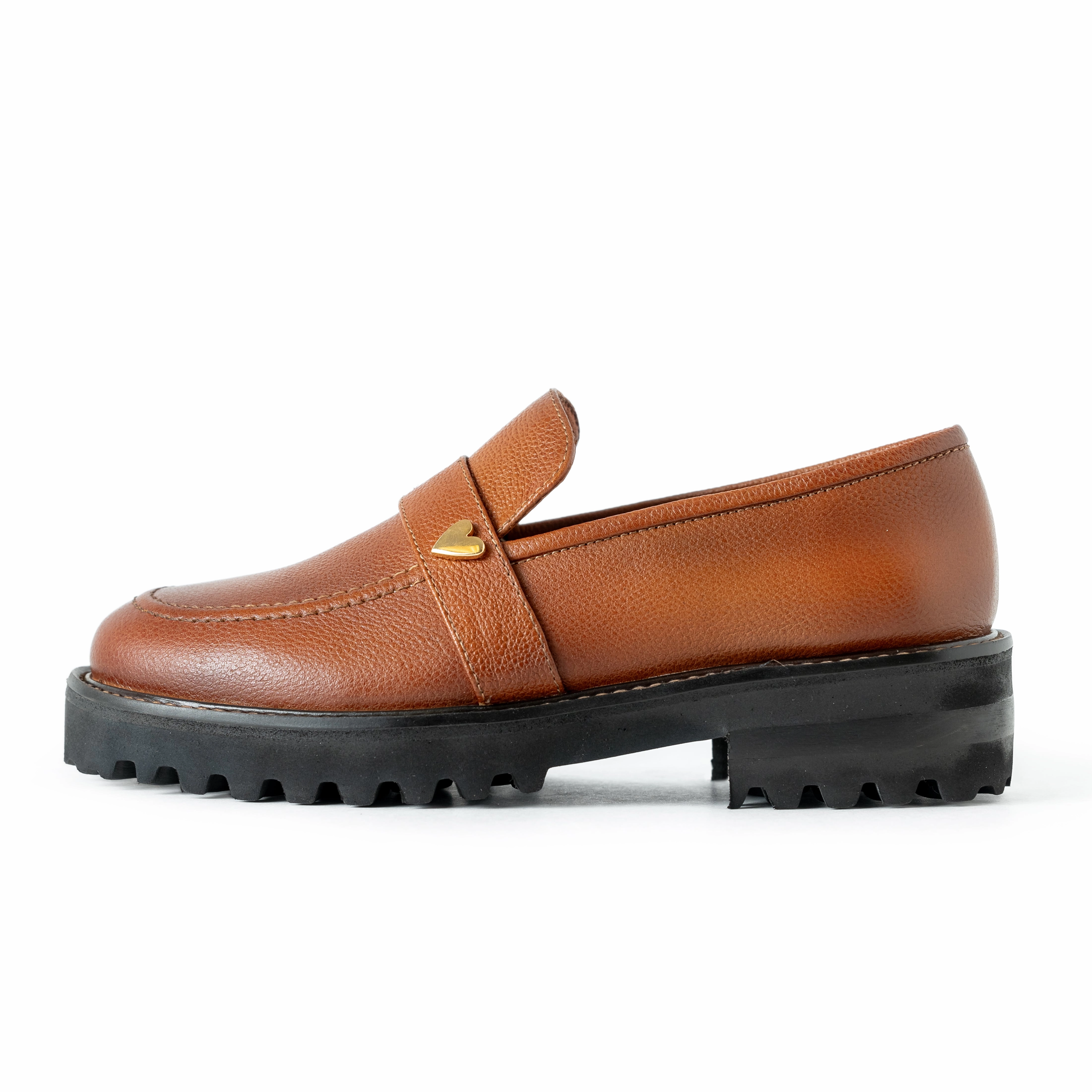 Clarks Chunky Loafers Monique Loafers - Camel [ NO RETURN - NO EXCHANGE ]
