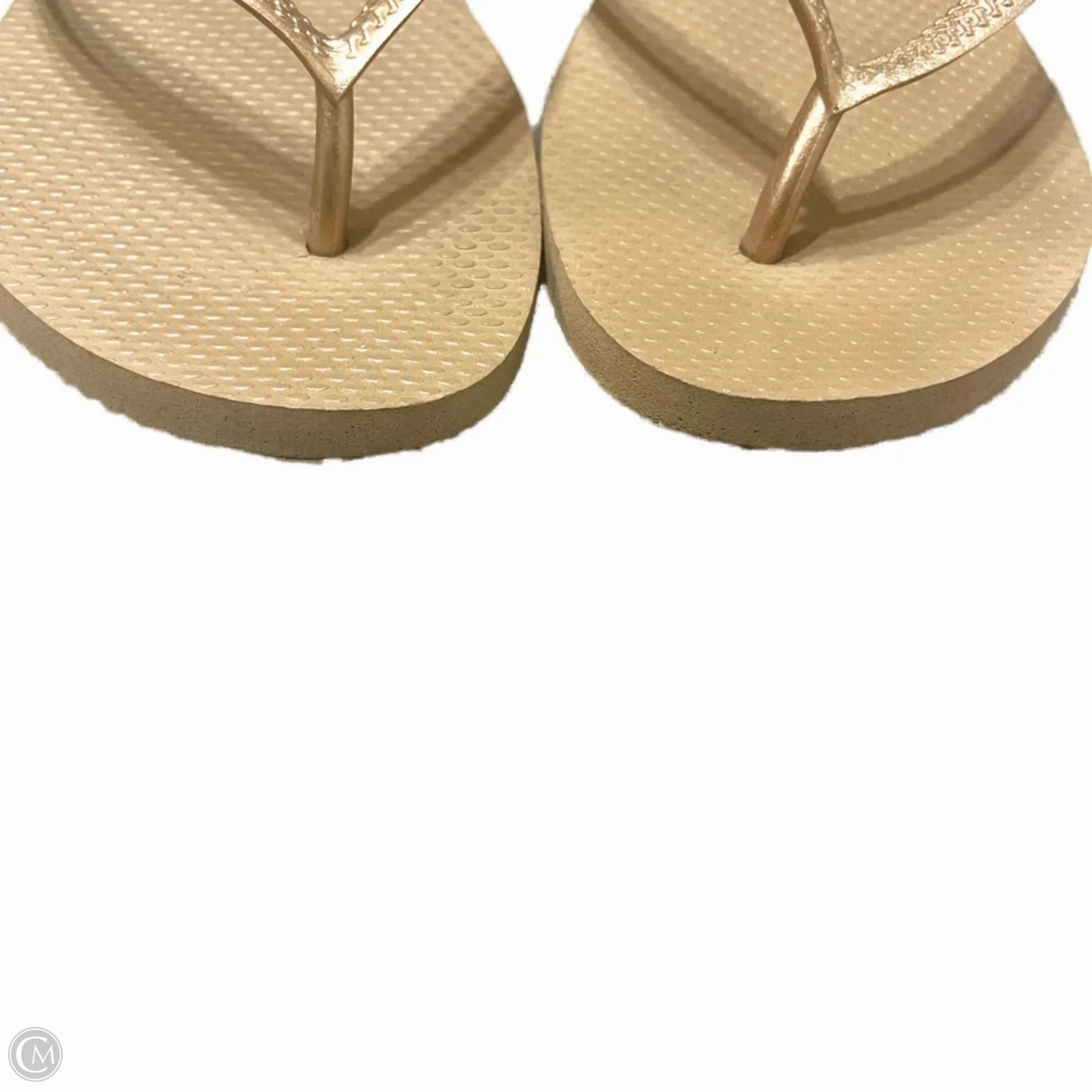 Flip Flops Canvas Sandals Flip Flops By Havaianas In Tan, Size: 6
