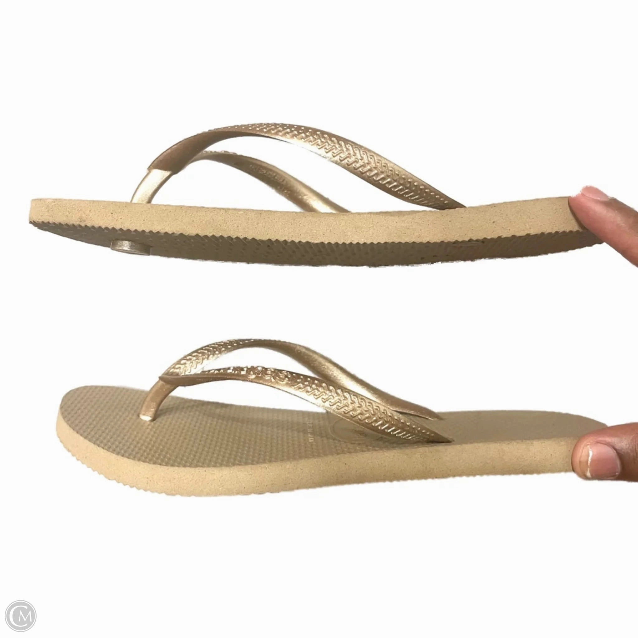 T Flip Flop Truth Table Sandals Flip Flops By Havaianas In Tan, Size: 6