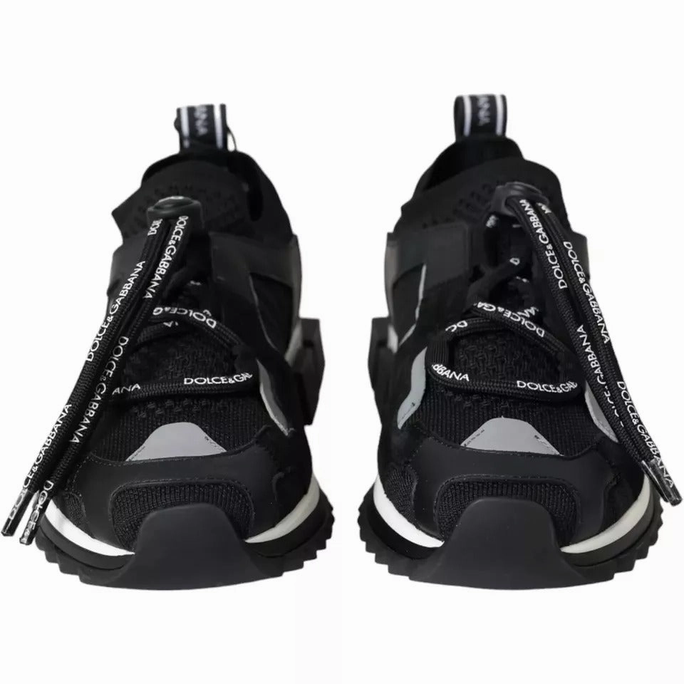 Bottega Veneta Sneakers Dolce & Gabbana Black White Logo Sorrento Mens Sneakers Shoes