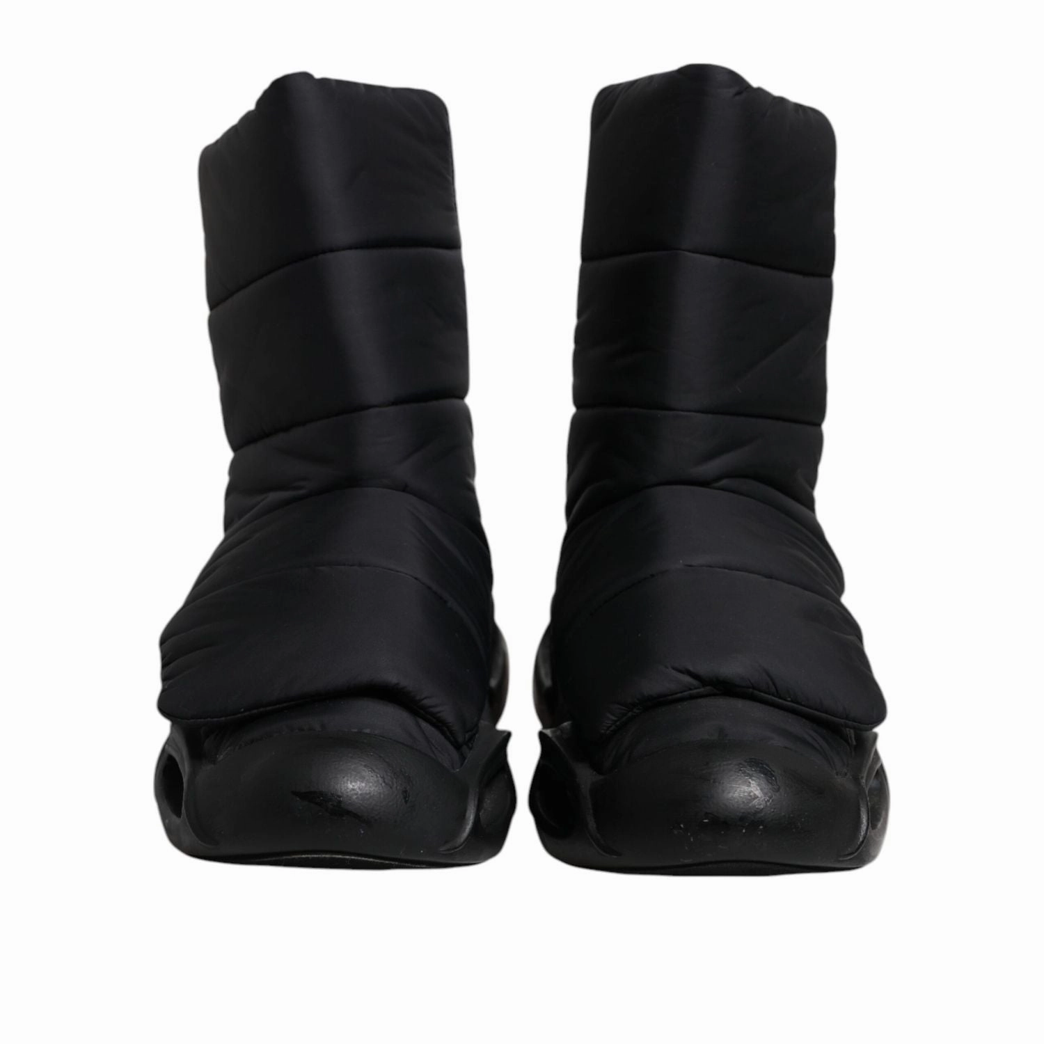 Dolce & Gabbana Black Slip On Wave Quilted Sneakers Shoes Power Ranger Sneakers