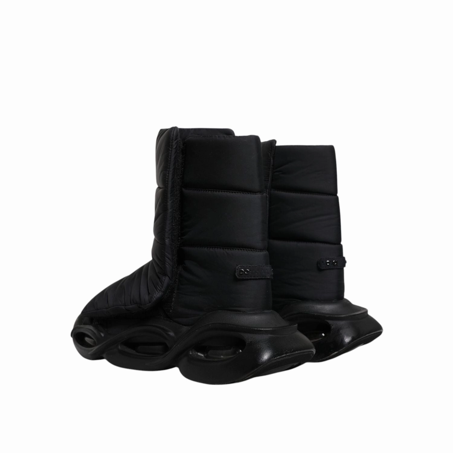 Dolce & Gabbana Black Slip On Wave Quilted Sneakers Shoes Lay Day Sneakers