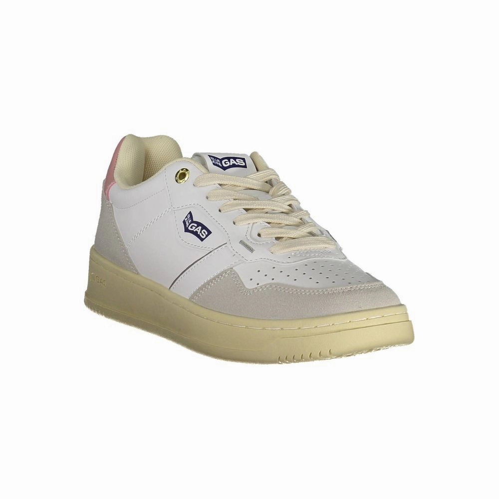 Gas White Artificial Leather Sneaker Carolina Sneakers