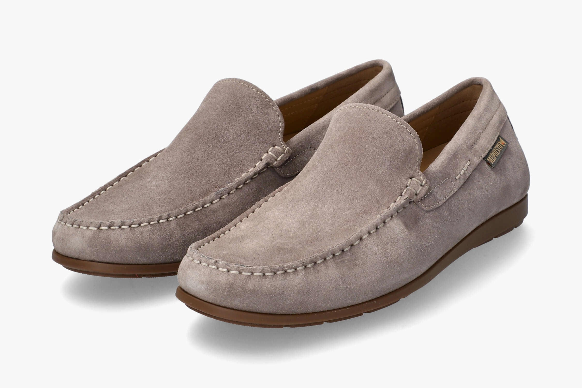 Algoras - Warm Grey Gucci Suede Loafers