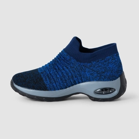 Breathable No-Tie Stretch Shoes - Blue Nike Dress Sneakers