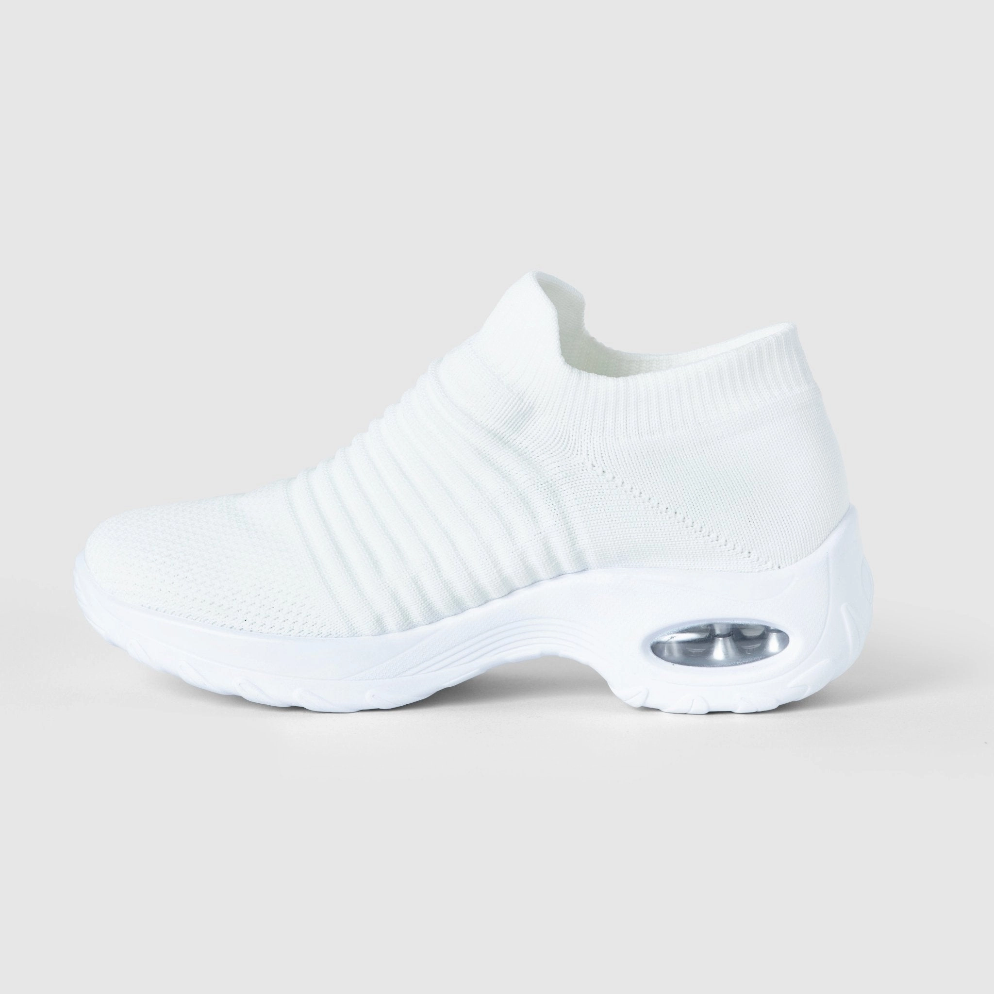 Nothing New Sneakers Breathable No-Tie Stretch Shoes - White