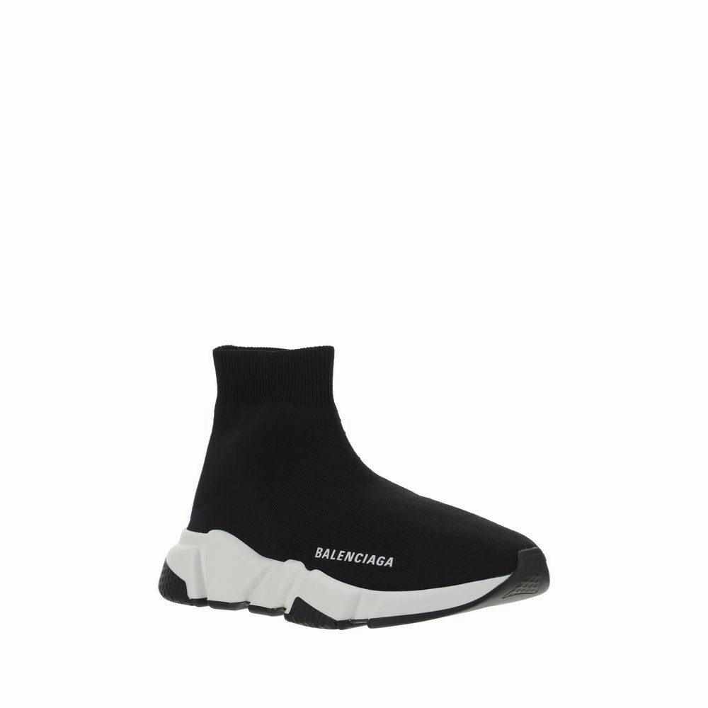 Non Skid Sneakers Balenciaga Black Polyester Athletic Sneakers