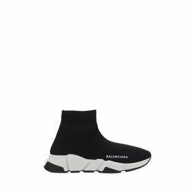 Ladies Fashion Sneakers Balenciaga Black Polyester Athletic Sneakers