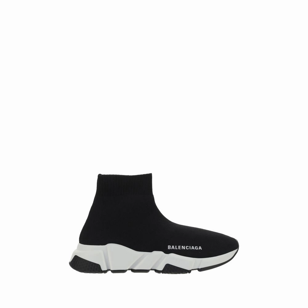 Sneakers With Denim Balenciaga Black Polyester Athletic Sneakers