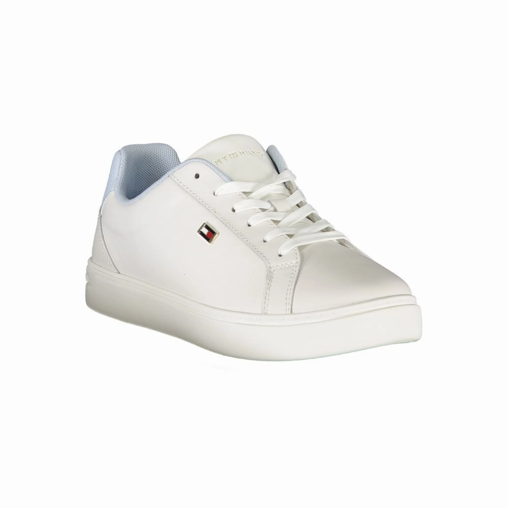 Tommy Hilfiger White Polyester Sneaker Half Marathon Sneakers
