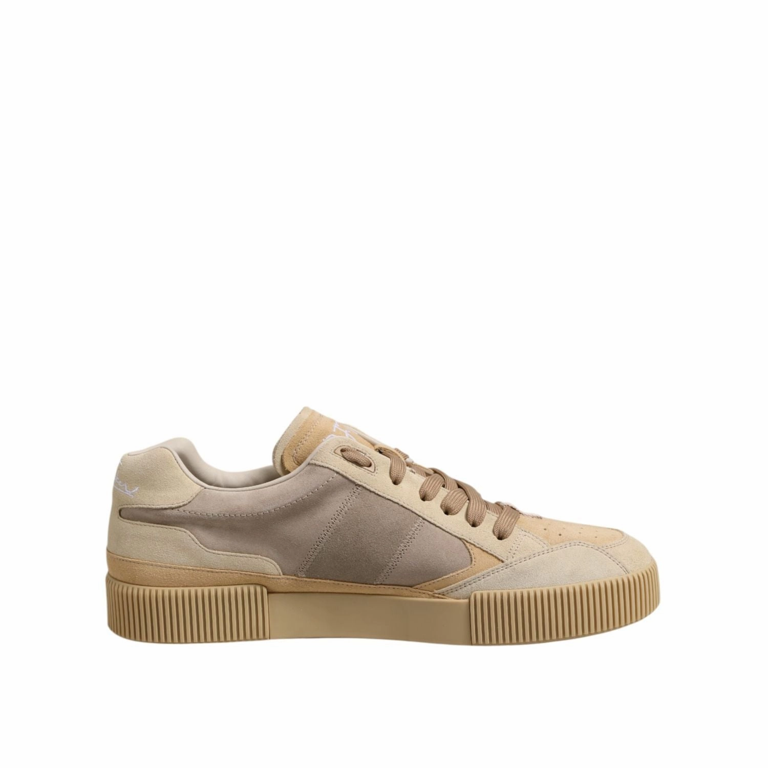 Vega Sneakers Dolce & Gabbana Beige Leather Low Top Lace Up Sneakers Shoes