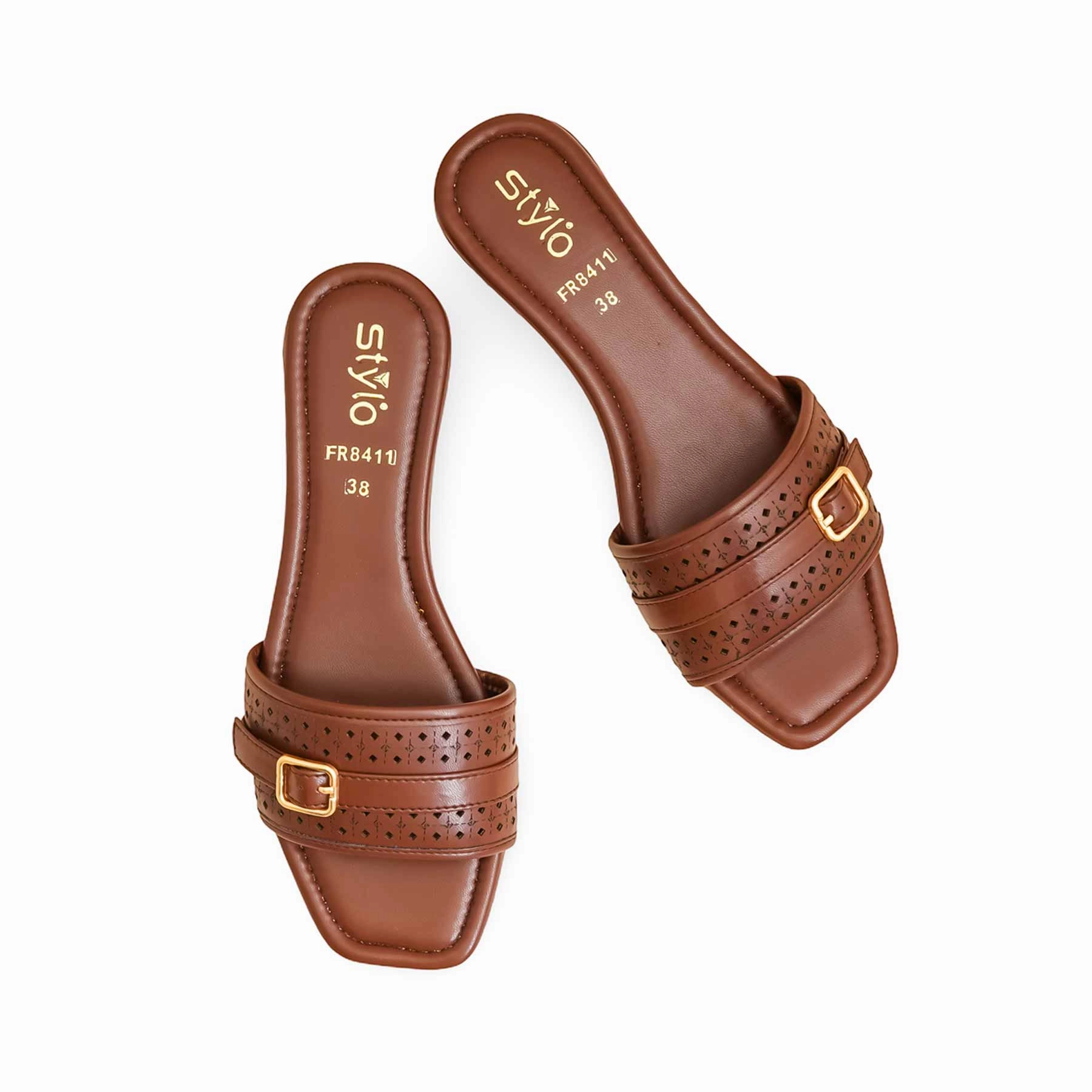 Brown Formal Slipper FR8411 Car Shaped Slippers