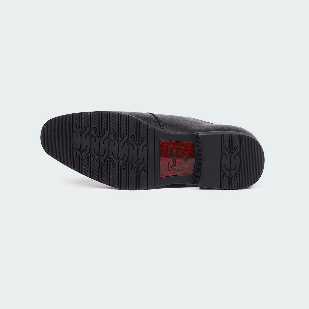 Caliber Shoes Black Penny Formal Shoes for Men (LEOPOLD T686G) Platform Loafers