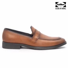 Caliber Shoes Coffee/R Penny Formal Shoes for Men (T654C) Slip-on Casual Shoes Loafer