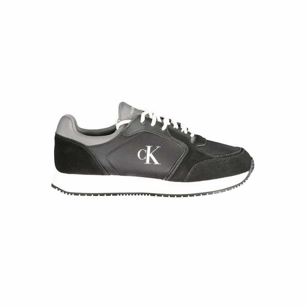 Suit And Sneakers Calvin Klein Black Leather Men Sneaker