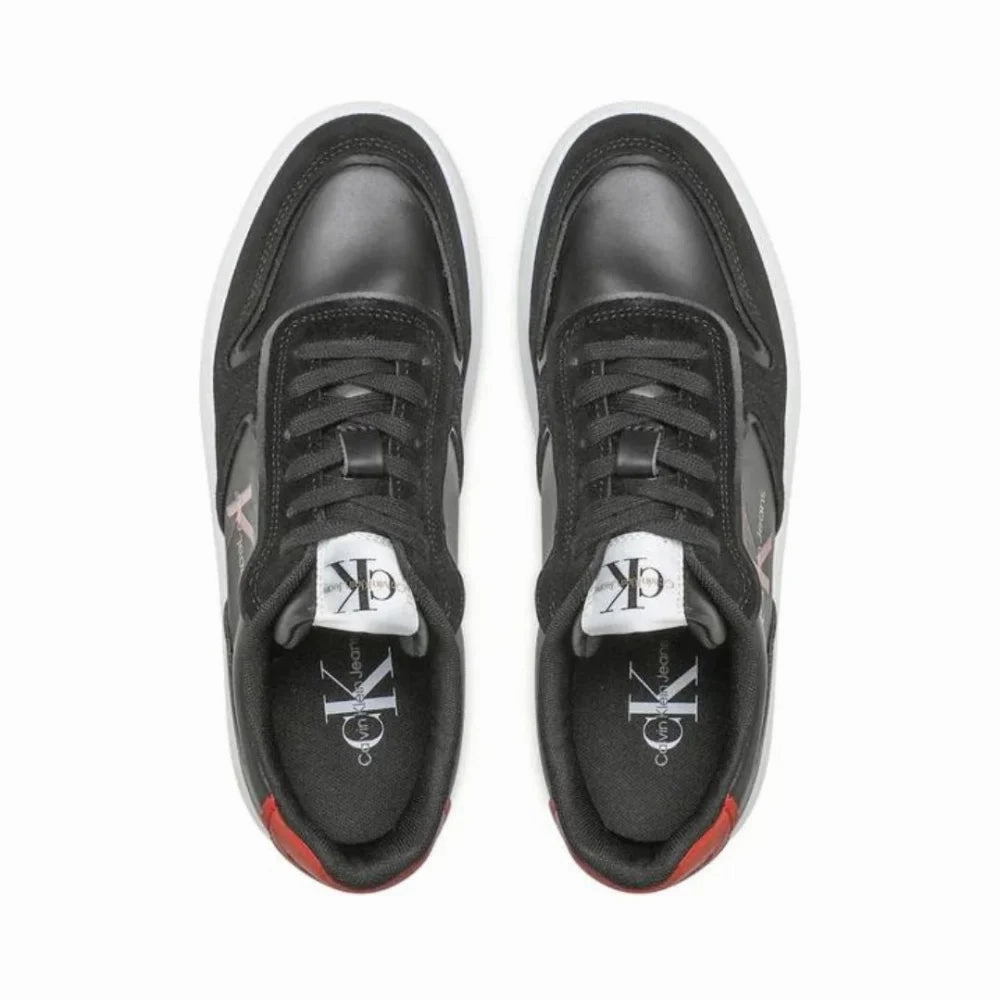 Air Huarache City Low Casual Shoes Calvin Klein Jeans Casual Cupsole Fluo Contrast Trainer YM0YM00605-BLKRED