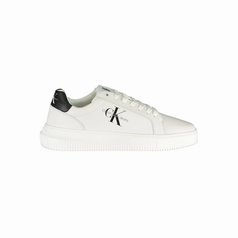 Calvin Klein Sophisticated White Lace-Up Sneakers 725 V1 Casual Shoes