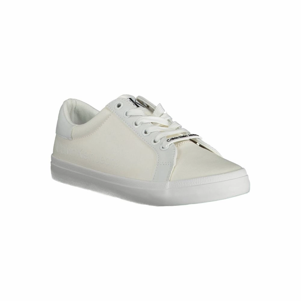 Racing Sneakers Calvin Klein White Cotton Sneaker