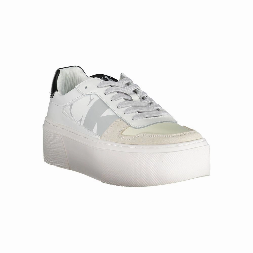 Sneakers In Trend Calvin Klein White Polyester Sneaker