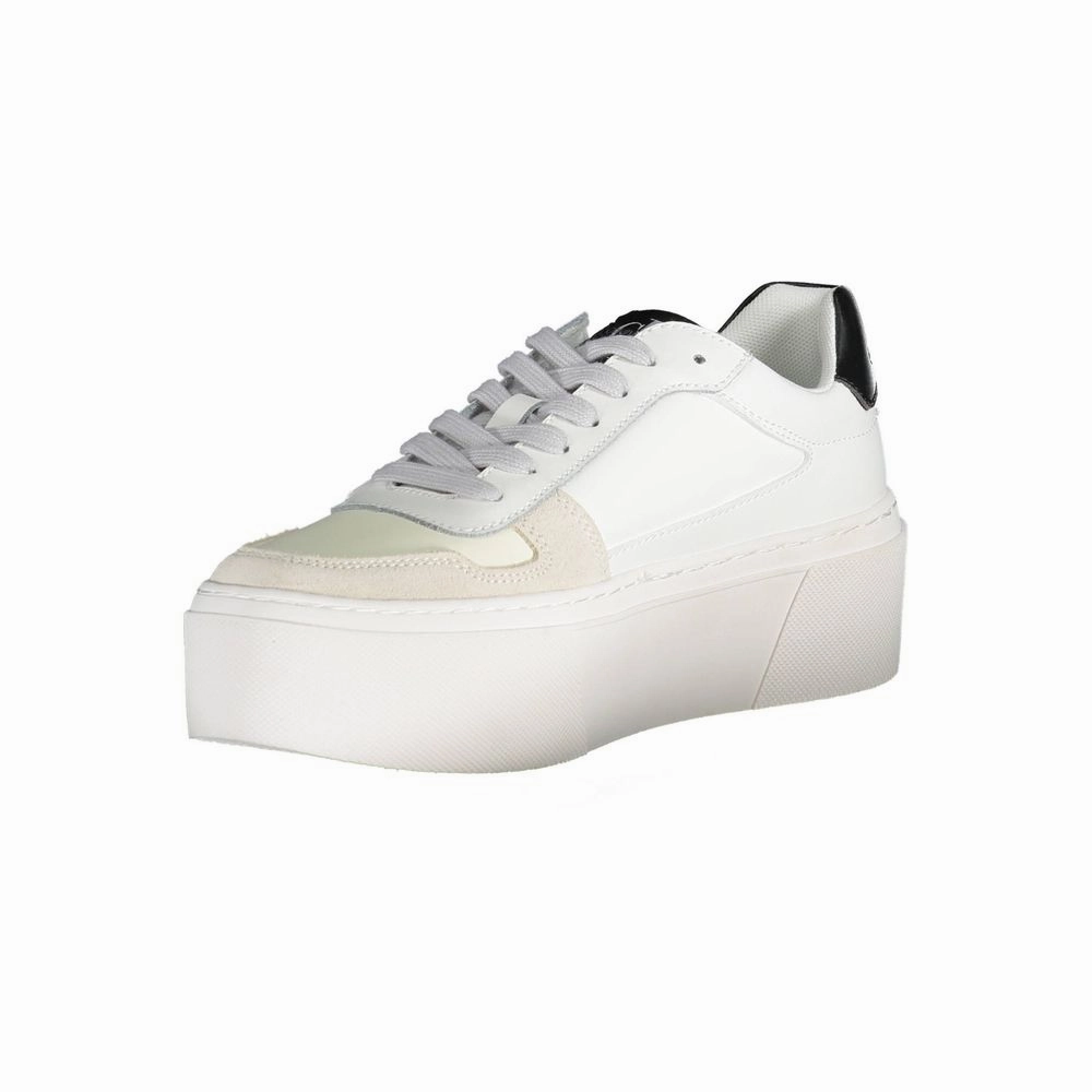 Calvin Klein White Polyester Sneaker Most Comfortable Veja Sneakers
