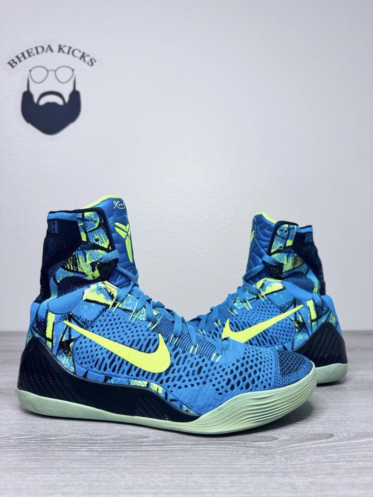 Size 10.5 - Nike Kobe 9 Elite Perspective 630847-400 Preowned Authentic Og Asics Vs Rudis Wrestling Shoes