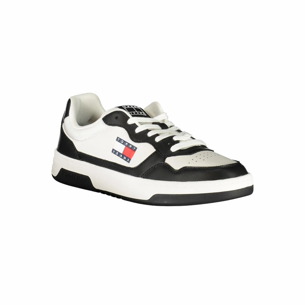 Tommy Hilfiger Black Leather Men Sneaker Cos Sneakers