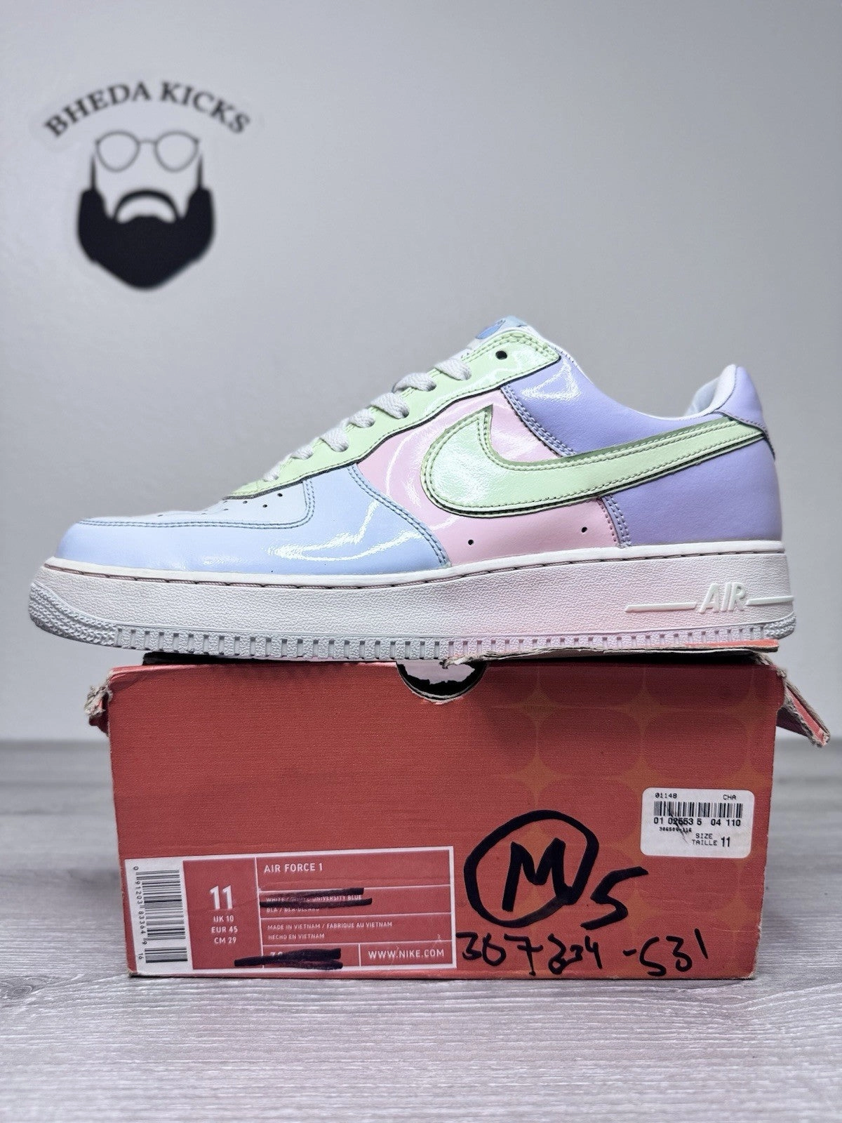 Asics Shoes For Plantar Fasciitis Size 11 - Nike Air Force 1 Authentic Easter Egg 2005 307334-531 Preowned