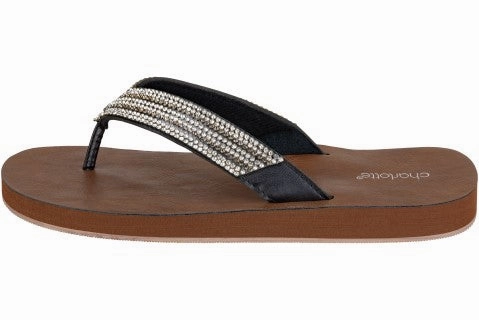 Charlotte Ladies Faux Leather Fashion Flip Flops Flip Flops Sandals New Design