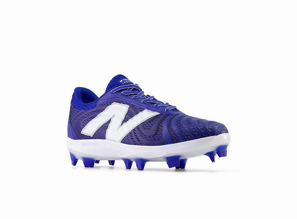 New Balance Shoes For Men Sale New Balance Men's FuelCell 4040 V7 Molded Baseball Cleats - Team Royal / White - PL4040B7
