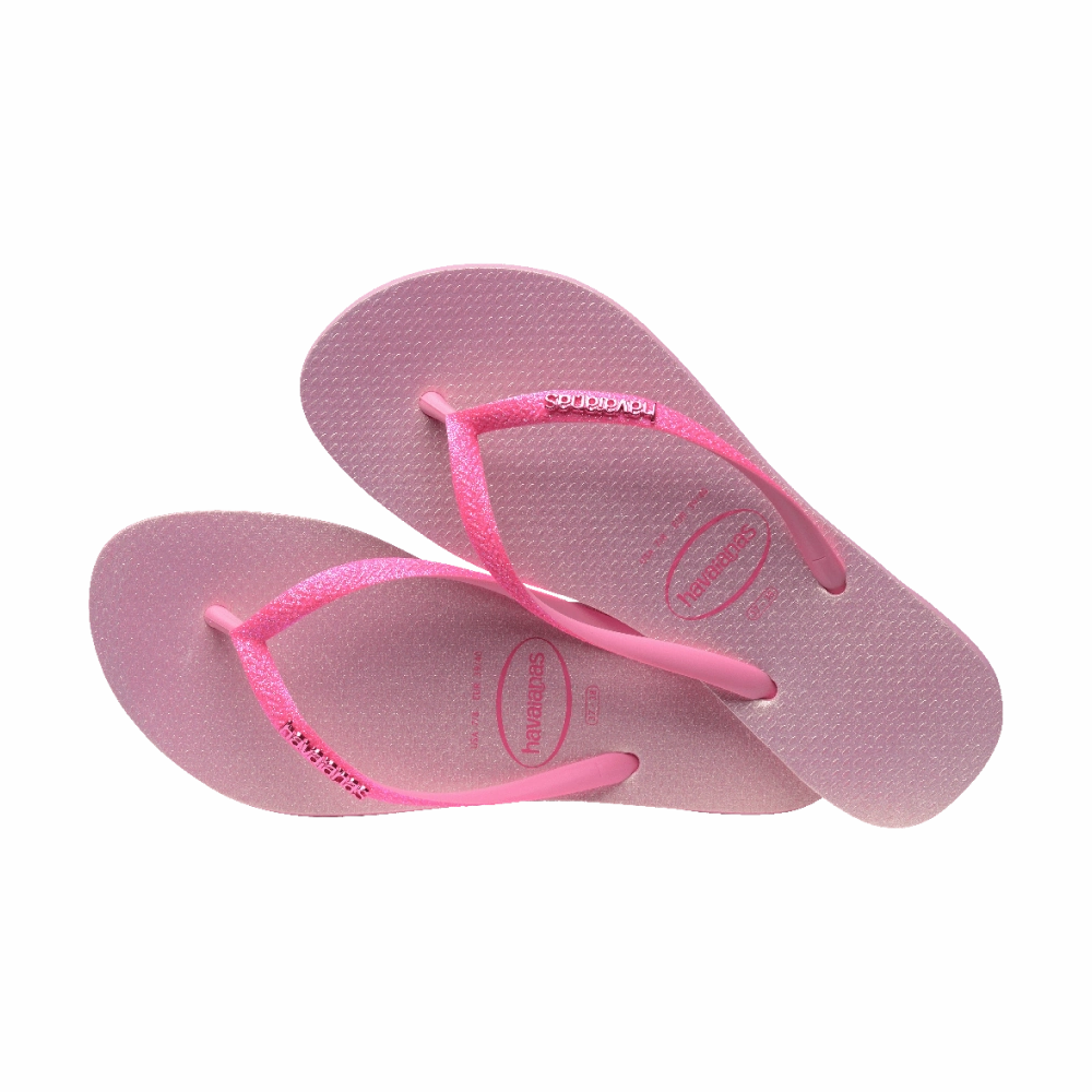 Cute Sandals And Flip Flops Slim Glitter Iridescent Flip Flops