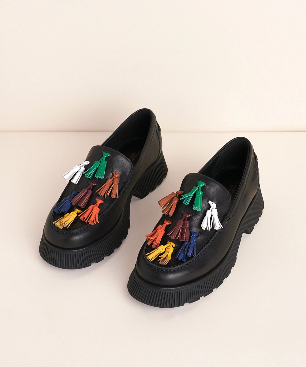 Chandler Wide Leg Jeans With Loafers