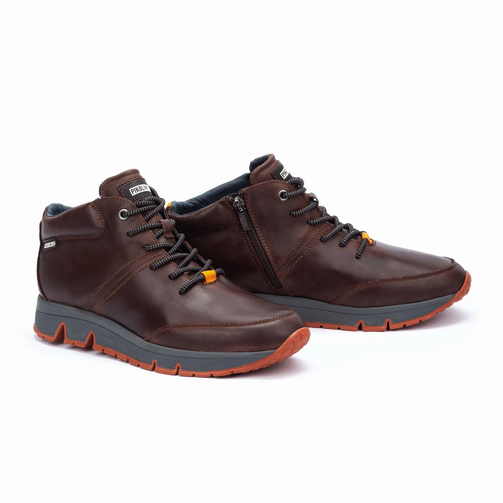 Perry Ellis Sammy Casual Shoes Pikolinos Ferrol M9U-N8069 Mid Sneaker (Men) - Olmo Leather