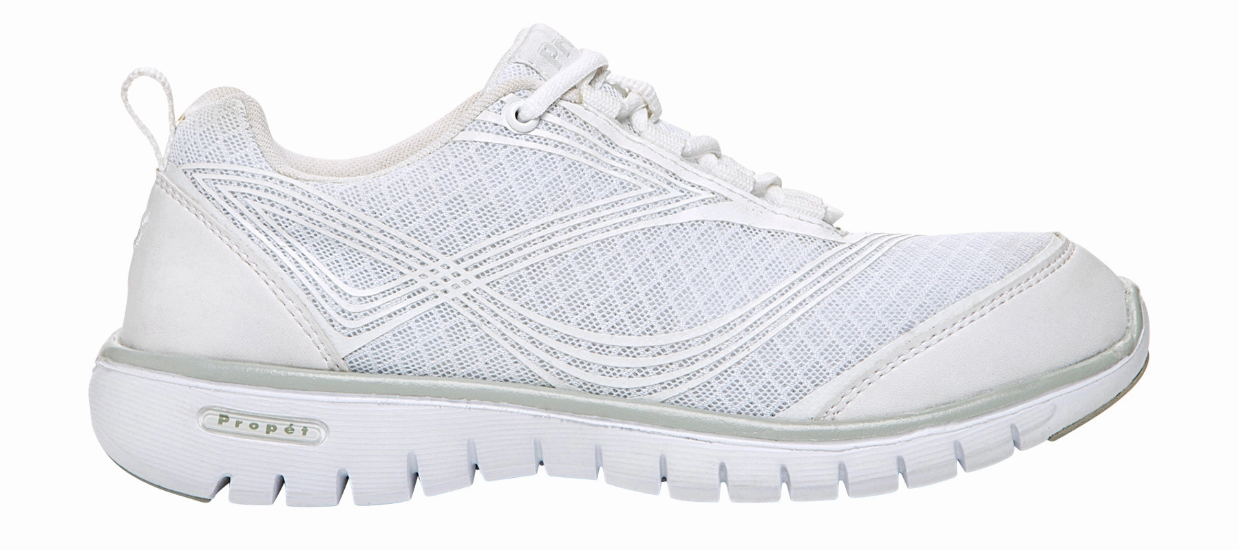 Best Casual Shoes For High Arches Propet Women's Walking Shoe- Travelite W3247- White
