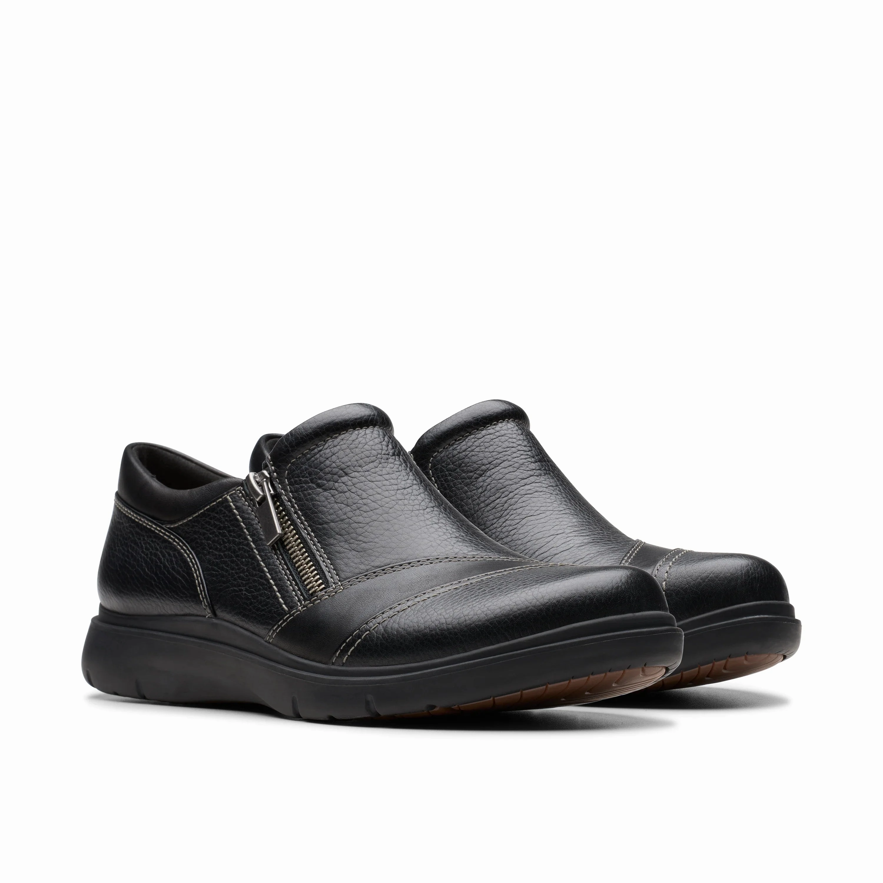 Running Running Shoes CLARKS | CASUAL SHOES | WOMEN | CERTINA PURE BLACK LEATHER | BLACK