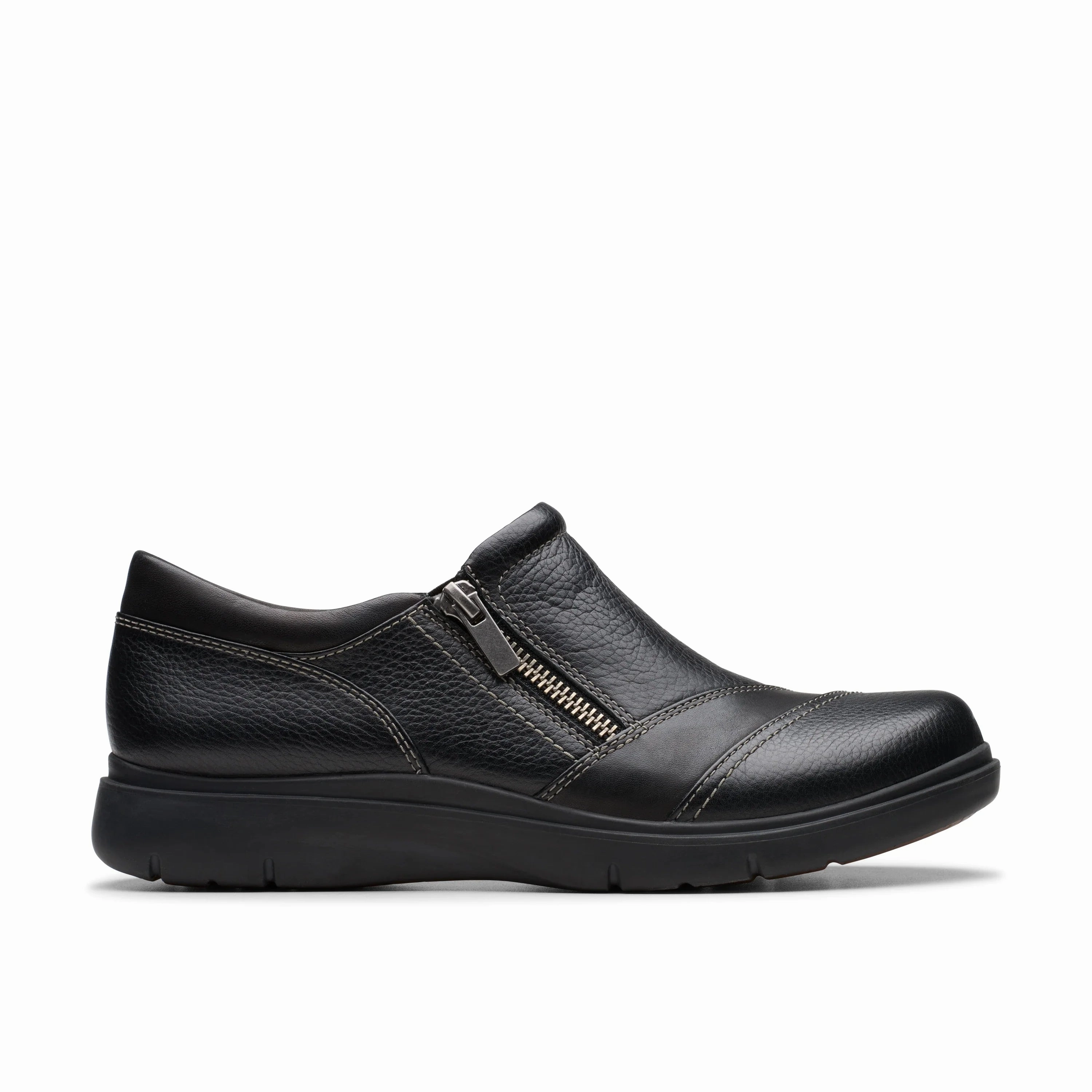 CLARKS | CASUAL SHOES | WOMEN | CERTINA PURE BLACK LEATHER | BLACK Good Running Shoes For Trail And Road