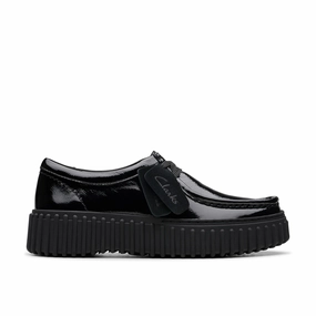 Casual Elevator Shoes CLARKS | CASUAL SHOES | WOMEN | TORHILL BEE BLACK PATENT | BLACK