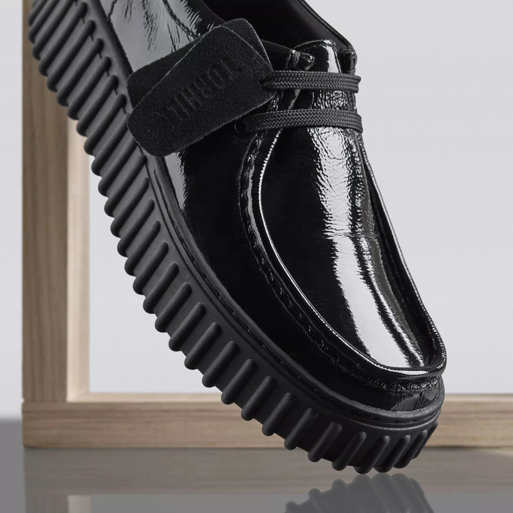 Square Toe Casual Shoes CLARKS | CASUAL SHOES | WOMEN | TORHILL BEE BLACK PATENT | BLACK