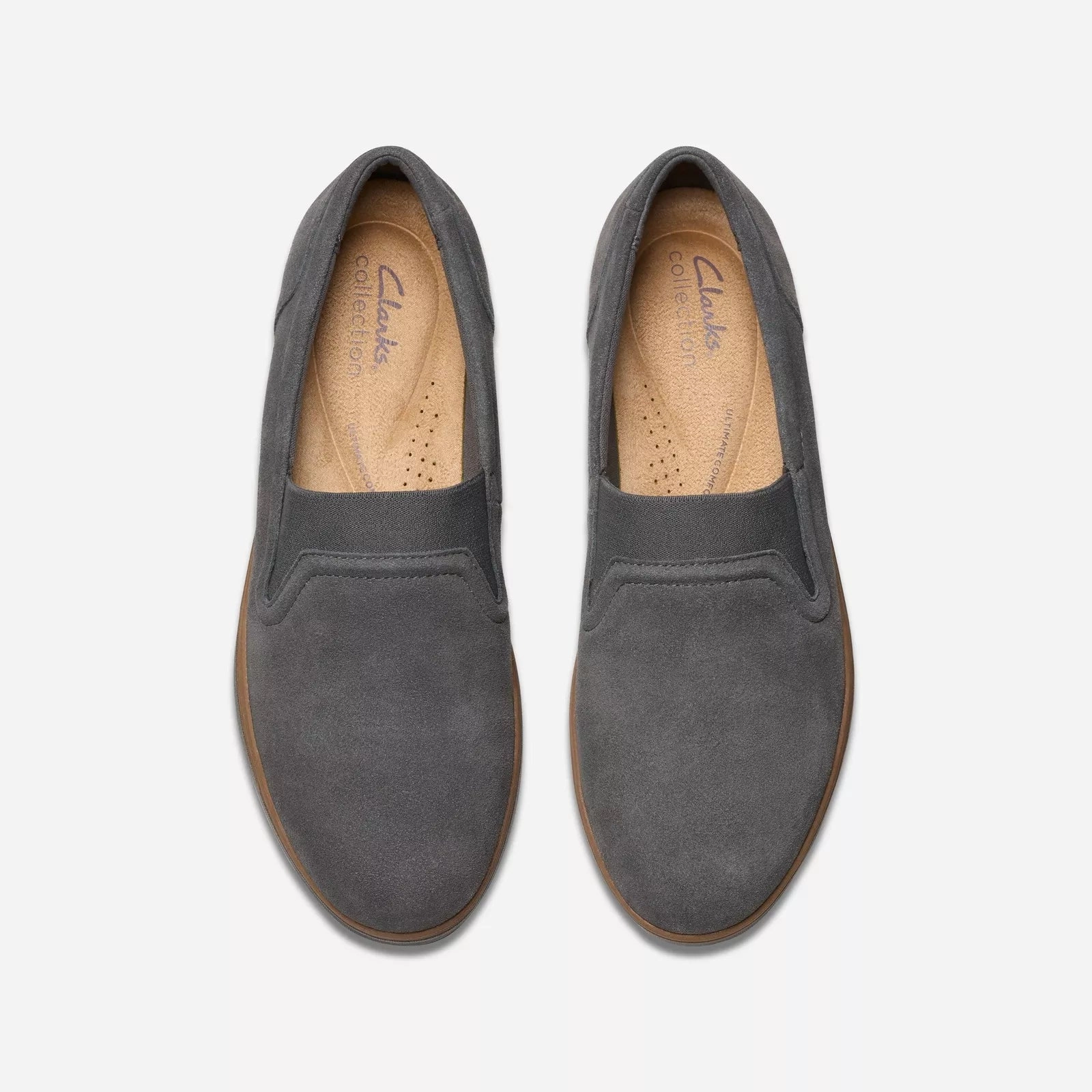 CLARKS | CASUAL SHOES | WOMEN | ZYLAH SKY DARK GREY SUEDE | GREY Casual Hush Puppies Shoes