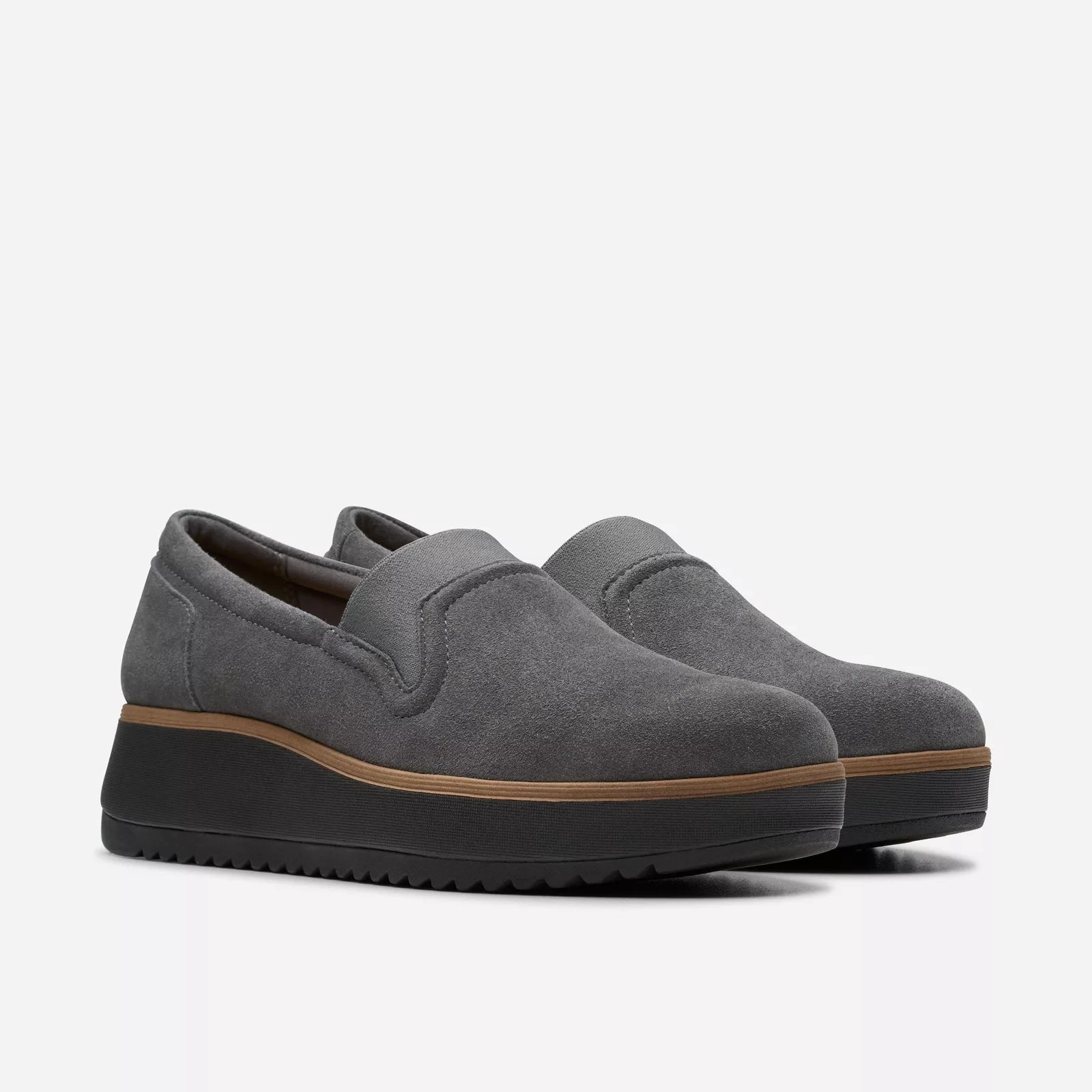 CLARKS | CASUAL SHOES | WOMEN | ZYLAH SKY DARK GREY SUEDE | GREY Best Tennis Shoes For Casual Wear