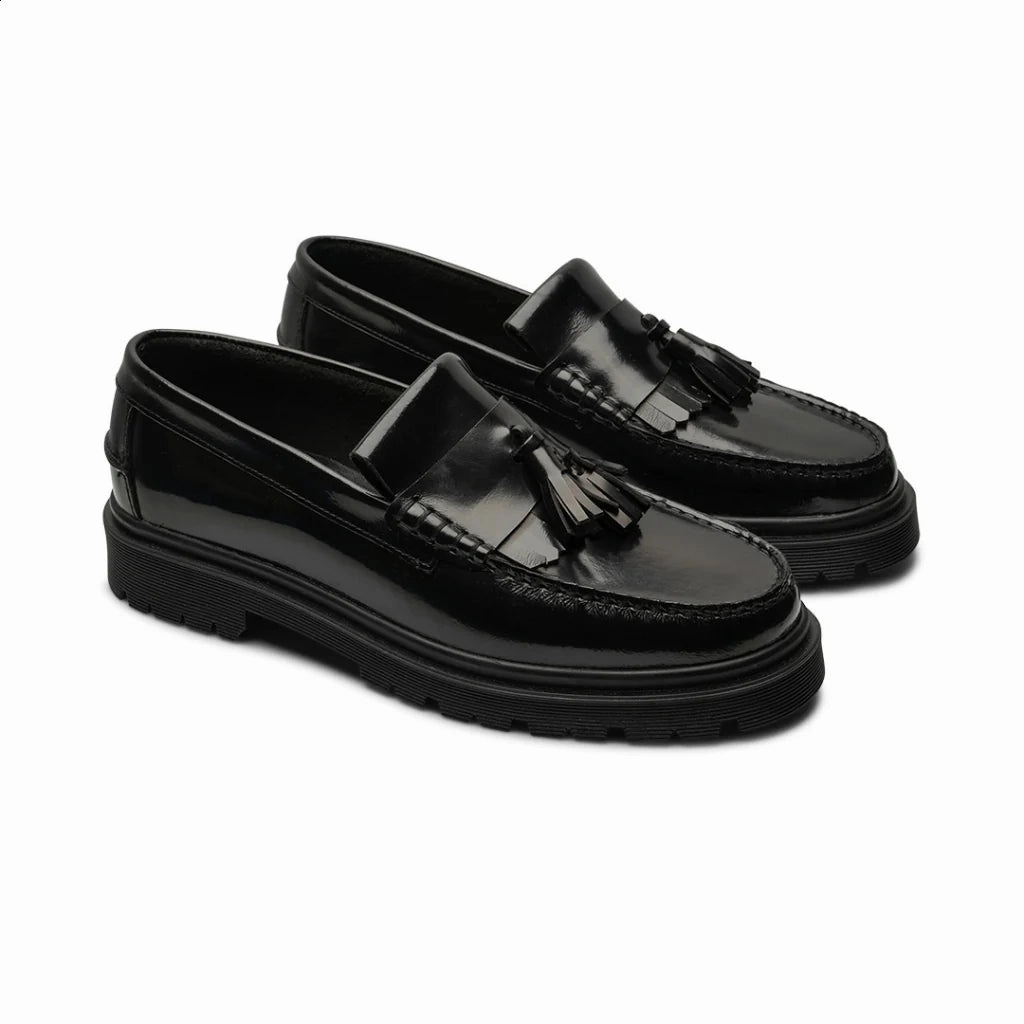 Playboy Florida Polido leather Black polido shoe Unlined Loafers